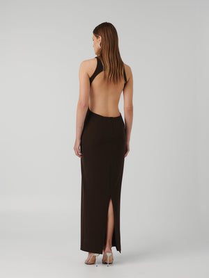 Ambre Gown - Coffee - EFFIE KATS