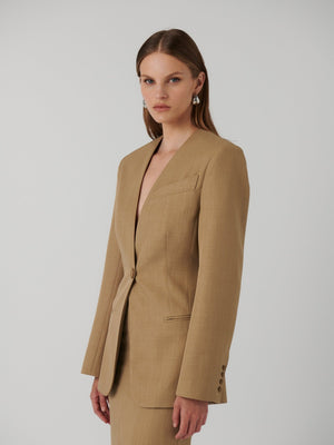 ARLETA JACKET - TAUPE - EFFIE KATS