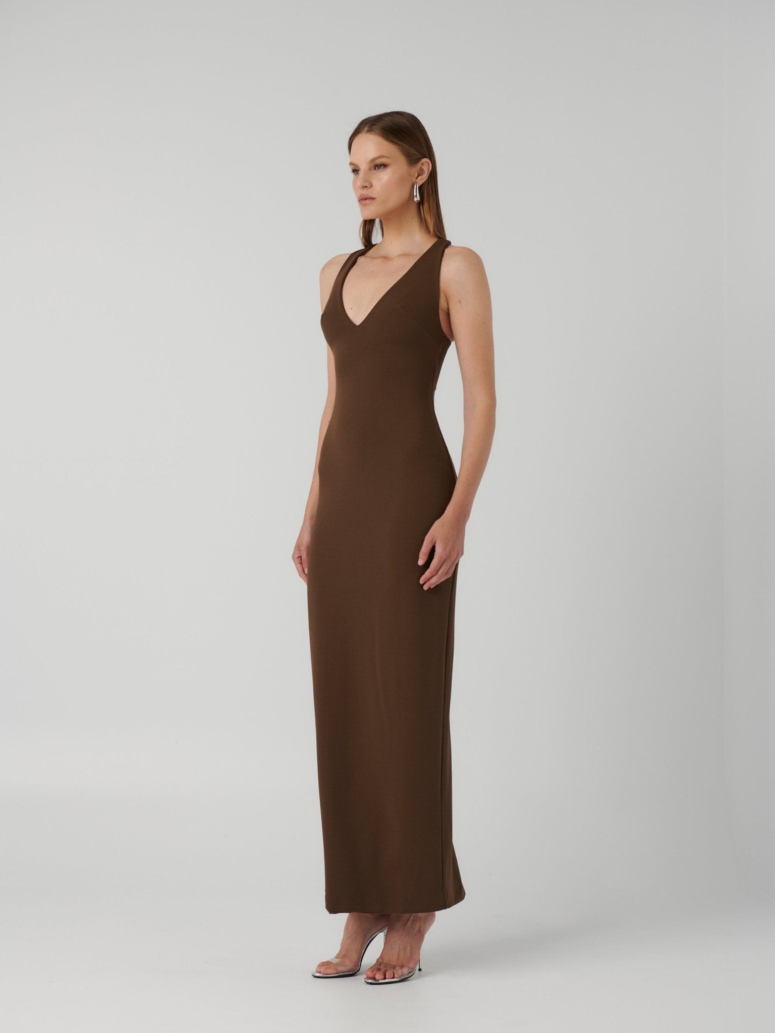 EIZA GOWN - MOCHA - EFFIE KATS