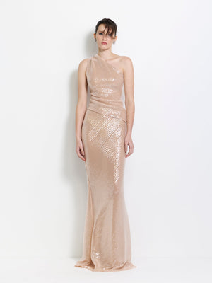 Harley Skirt - Blush Sequin - EFFIE KATS