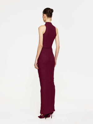 Pilar Mesh Skirt - Wine - EFFIE KATS