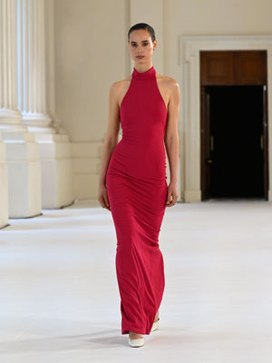 Rhi Gown - Raspberry - EFFIE KATS