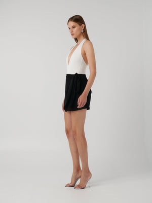 Adalee Wrap Skirt - Black - EFFIE KATS