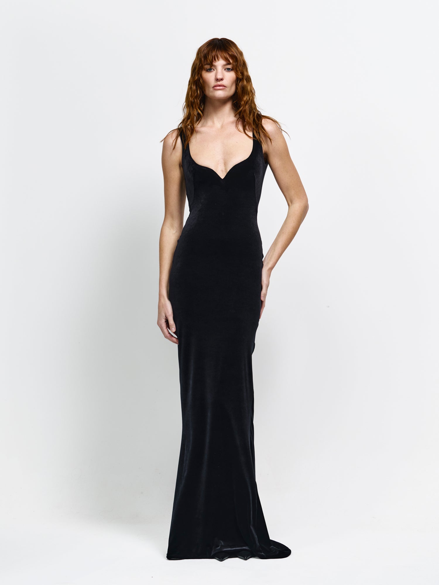 Adina Gown - Black Velvet - EFFIE KATS