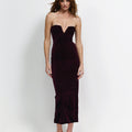 Annora Dress - Wine Velvet - EFFIE KATS