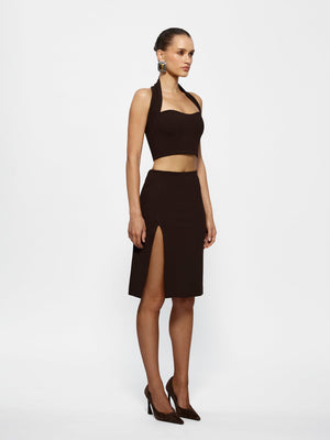 Arden Skirt - Coffee - EFFIE KATS