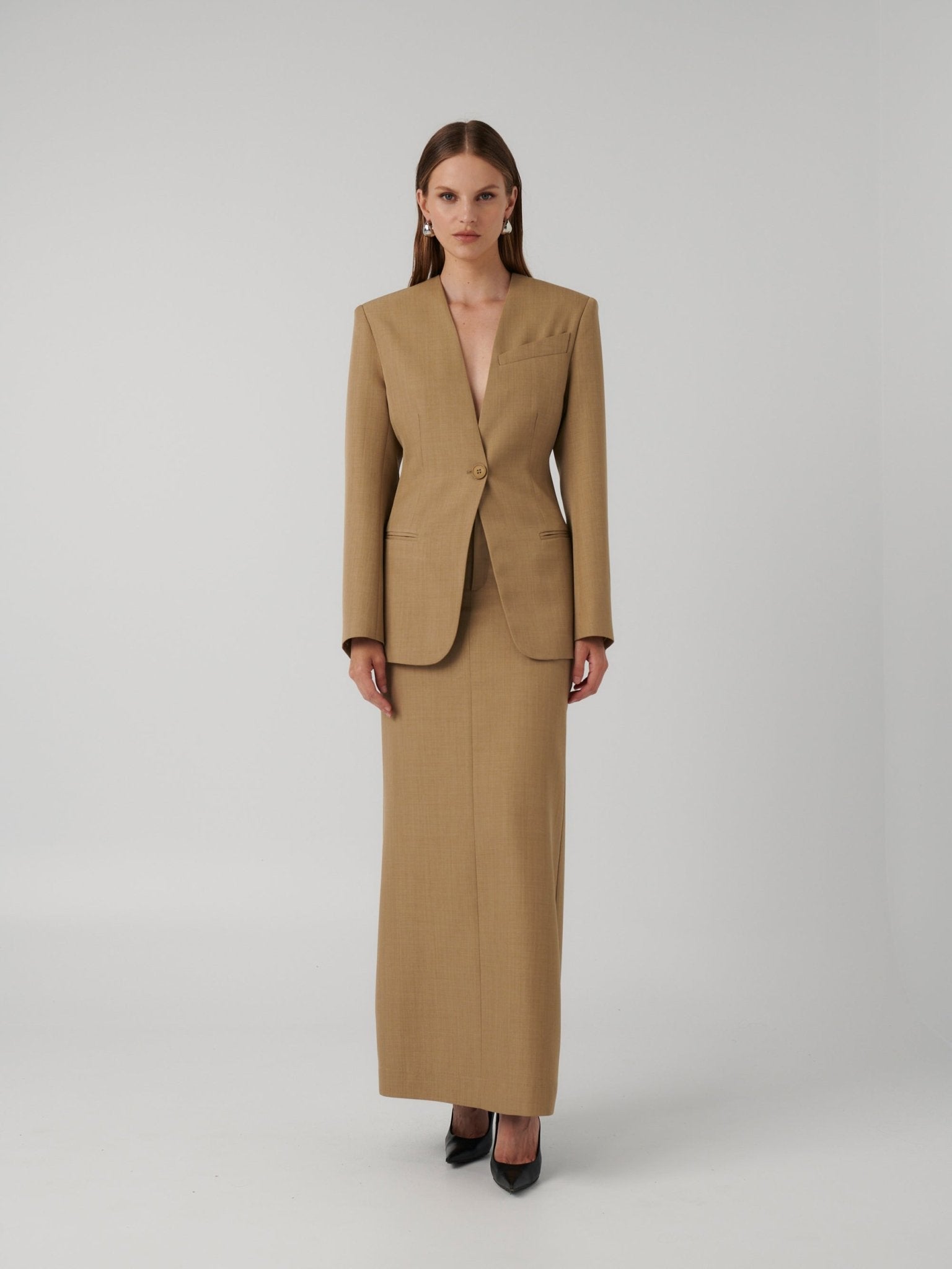 ARLETA JACKET - TAUPE - EFFIE KATS