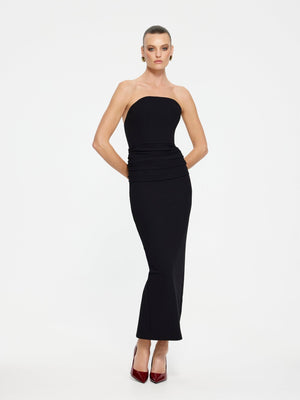 Astor Midi Dress - Black - EFFIE KATS