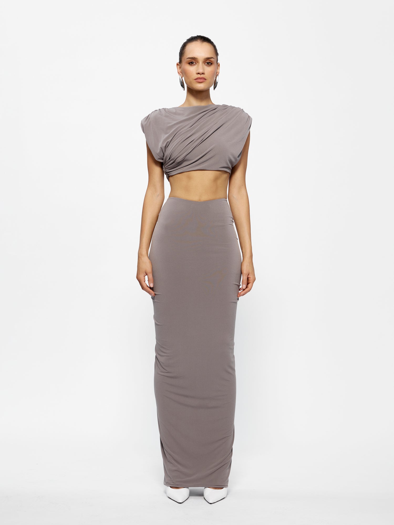 Bacall Crop - Nutmeg - EFFIE KATS
