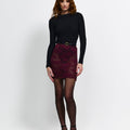 Bledel Skirt - Wine Lace - EFFIE KATS