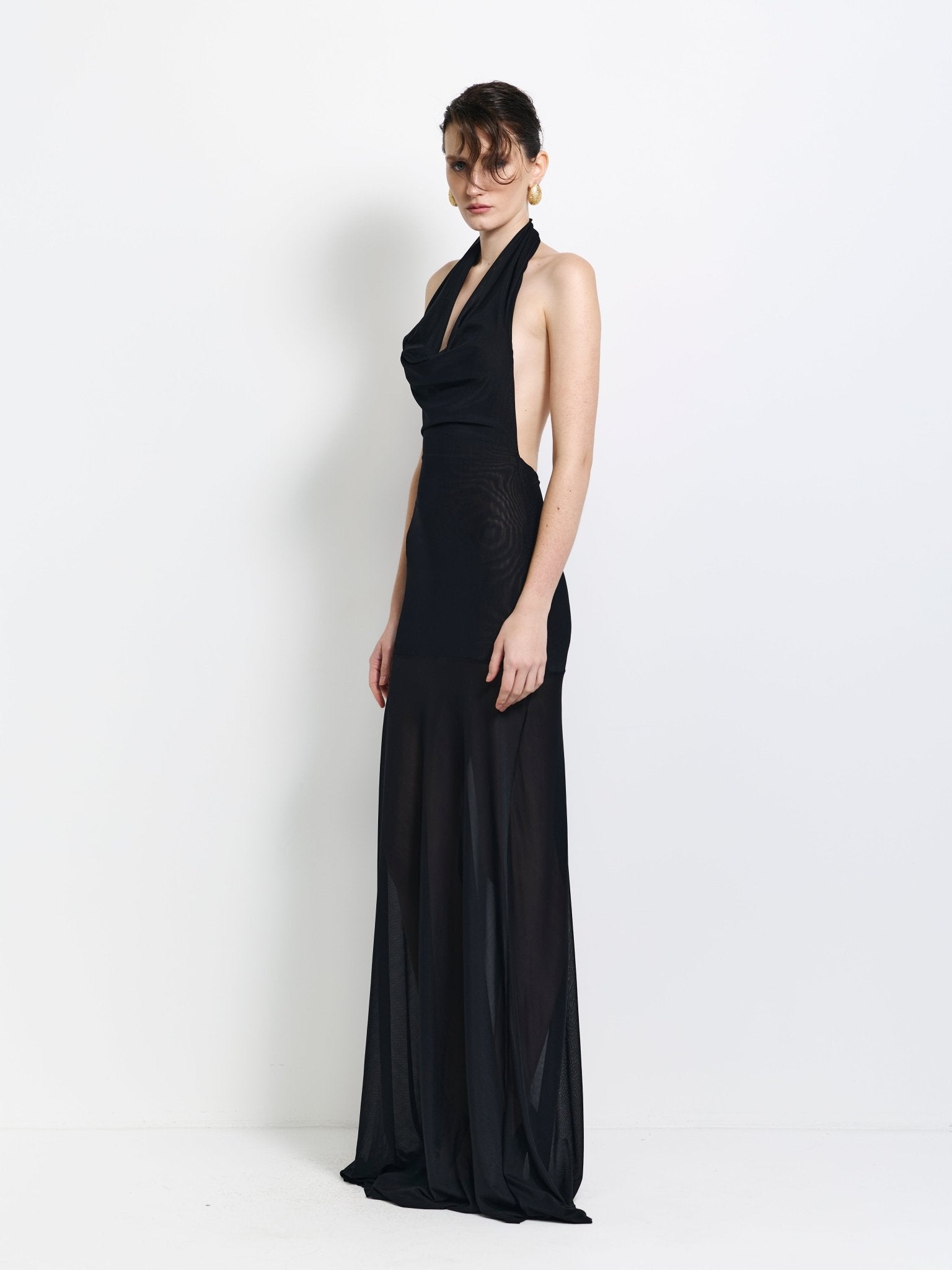 Cleo Gown - Black - EFFIE KATS