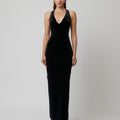 EIZA GOWN - BLACK VELVET - EFFIE KATS