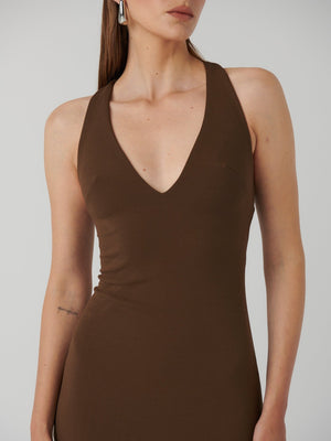 EIZA GOWN - MOCHA - EFFIE KATS