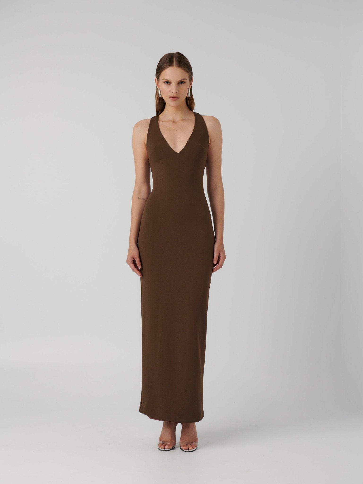 EIZA GOWN - MOCHA - EFFIE KATS