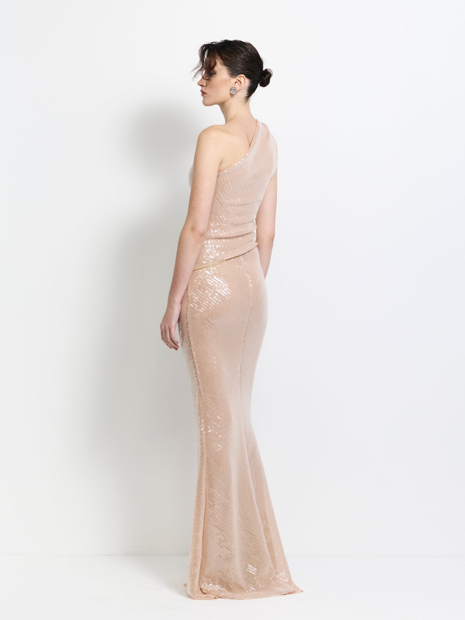 Harley Skirt - Blush Sequin - EFFIE KATS