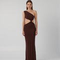 HAWLYA GOWN - COCOA - EFFIE KATS