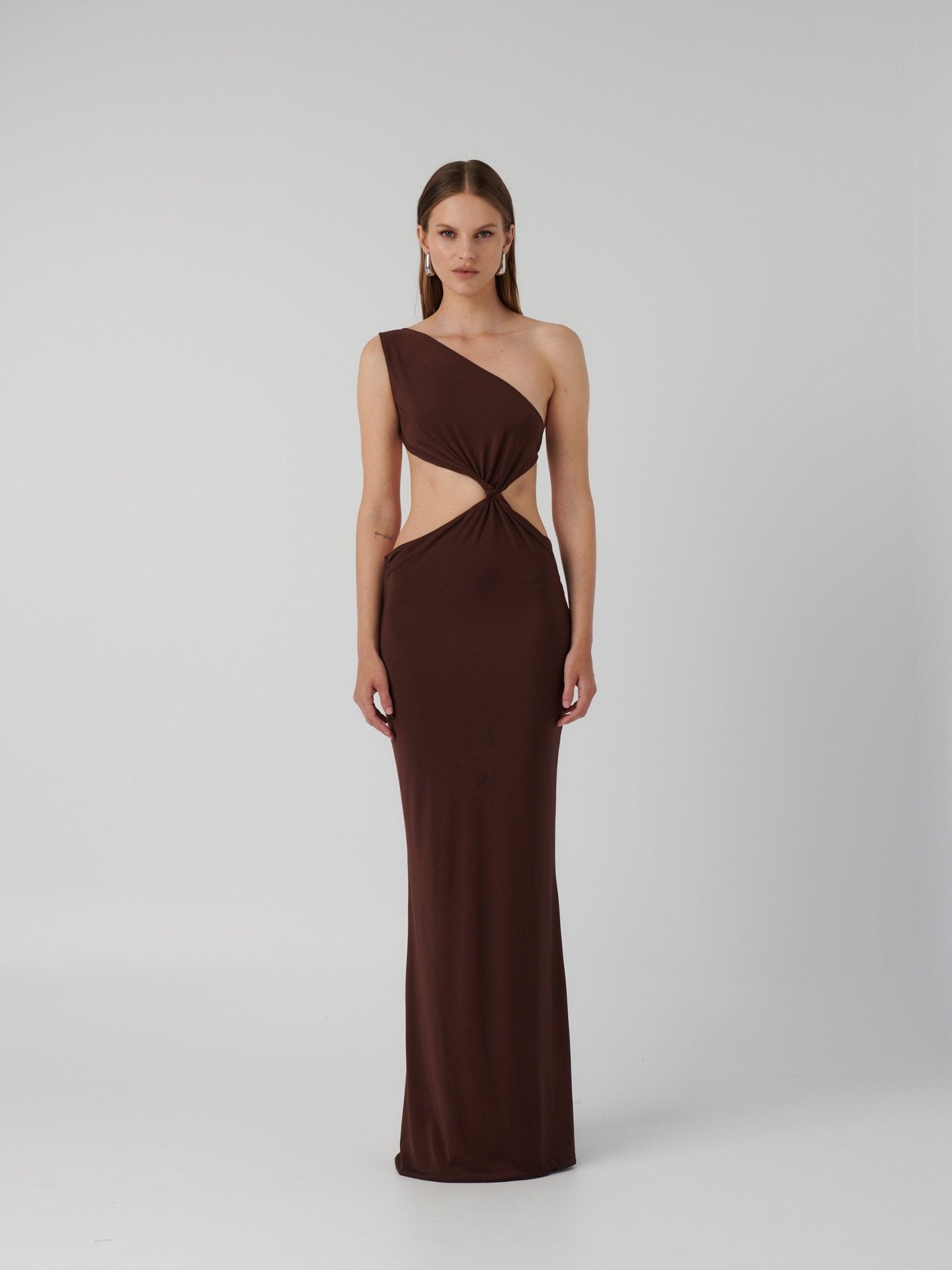 HAWLYA GOWN - COCOA - EFFIE KATS