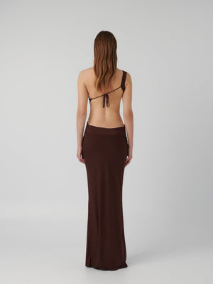HAWLYA GOWN - COCOA - EFFIE KATS