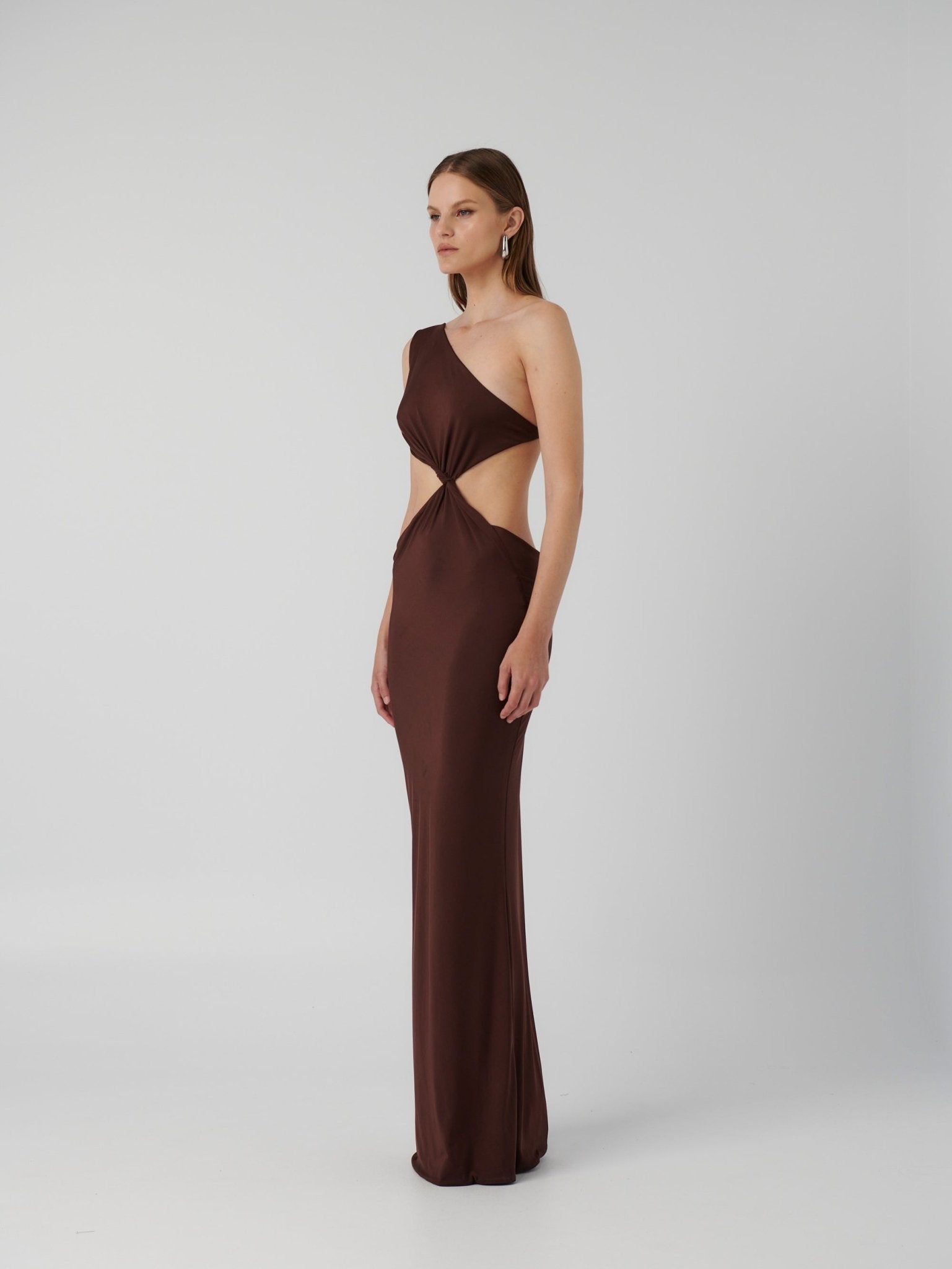 HAWLYA GOWN - COCOA - EFFIE KATS