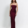 Indira Gown - Wine - EFFIE KATS