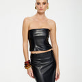 Kinslee Bodice - Faux Leather - EFFIE KATS