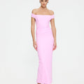 Malena Midi Dress - Taffy Pink - EFFIE KATS