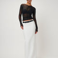 MAYA MESH TOP - BLACK - EFFIE KATS
