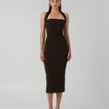 Meline Midi Dress - Coffee - EFFIE KATS