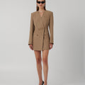 NERIAH BLAZER DRESS - TAUPE - EFFIE KATS