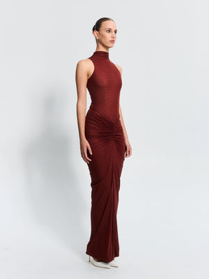 Pilar Mesh Skirt - Rust - EFFIE KATS