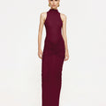 Pilar Mesh Skirt - Wine - EFFIE KATS