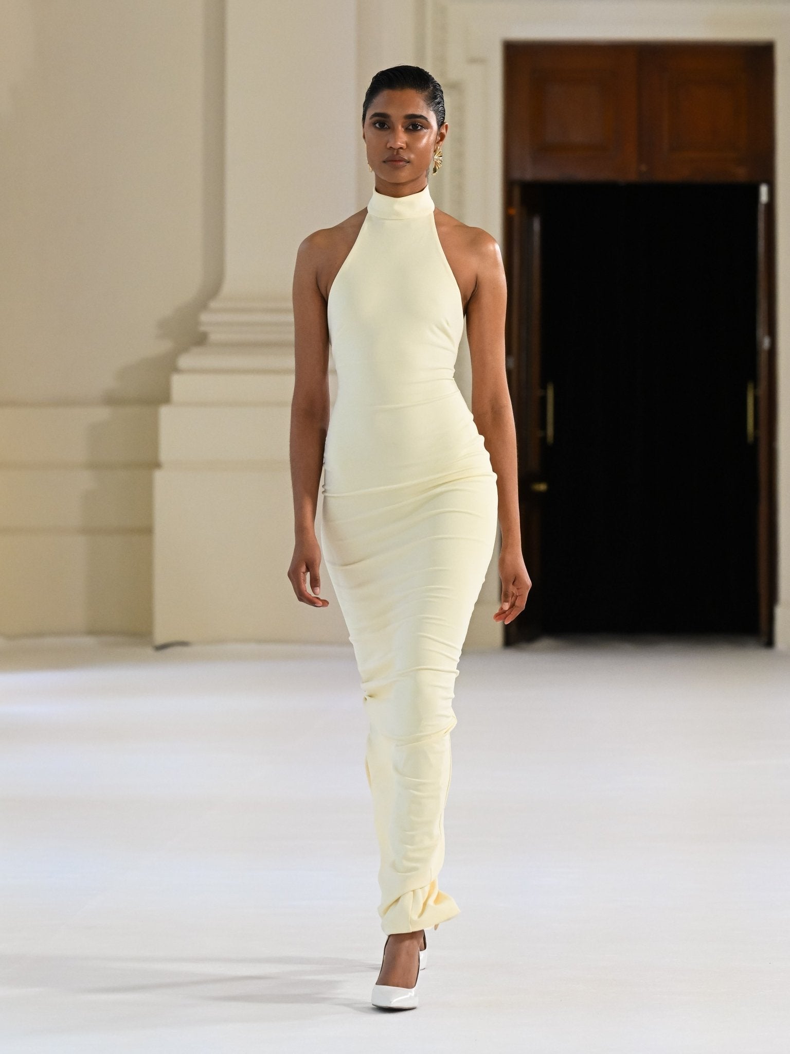 effie dress on runway Rhi Gown by Kats White Simkhai continues to demonstrate its mastery of silhouette with designs like the Effie dress Effie Kats - Soraya Mini