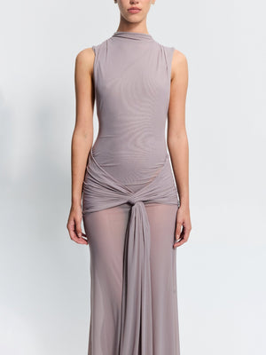 Roza Maxi Dress - Mushroom - EFFIE KATS