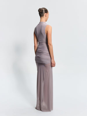 Roza Maxi Dress - Mushroom - EFFIE KATS