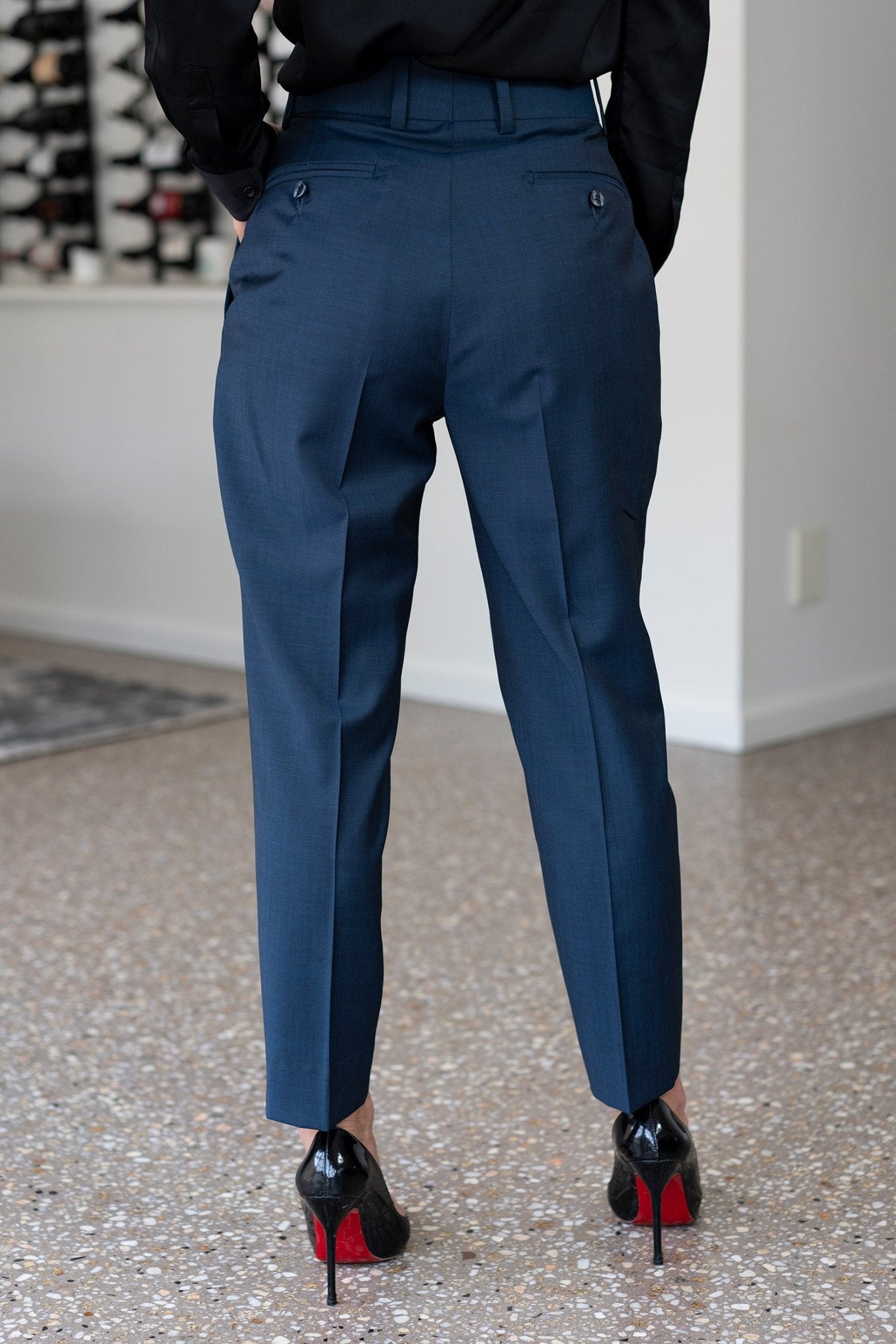 The Boyfriend Pant - Navy - EFFIE KATS