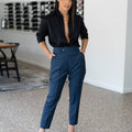 The Boyfriend Pant - Navy - EFFIE KATS